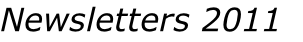 Newsletters 2011
