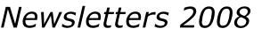 Newsletters 2008