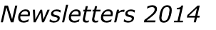 Newsletters 2014