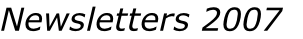Newsletters 2007