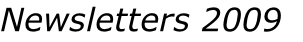 Newsletters 2009